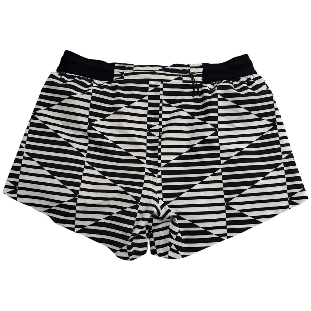 Rabbit Fuel n' Fly Running Shorts Black & White Geometric Graphic Print Medium - Picture 9 of 13